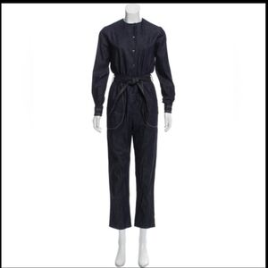 Sz 44(12) NWT $1355 Martin Grant denim jumpsuit